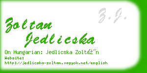 zoltan jedlicska business card